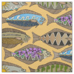 Alaskan halibut sungold fabric