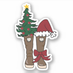Alaskan Holiday Boots Sticker