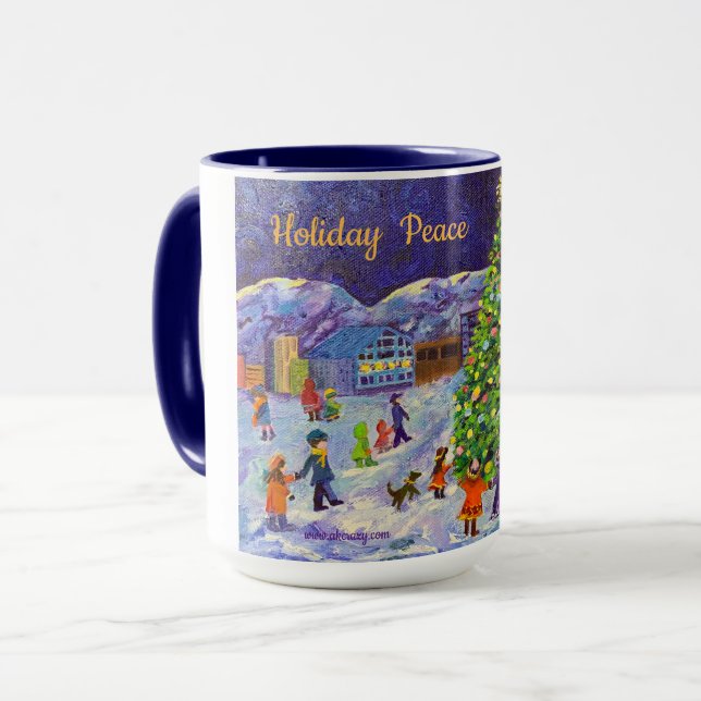 Alaskan Holiday Peace Mug (Front Left)