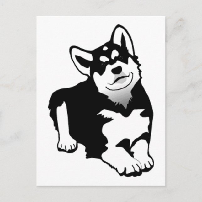 Alaskan Husky Postcard (Front)