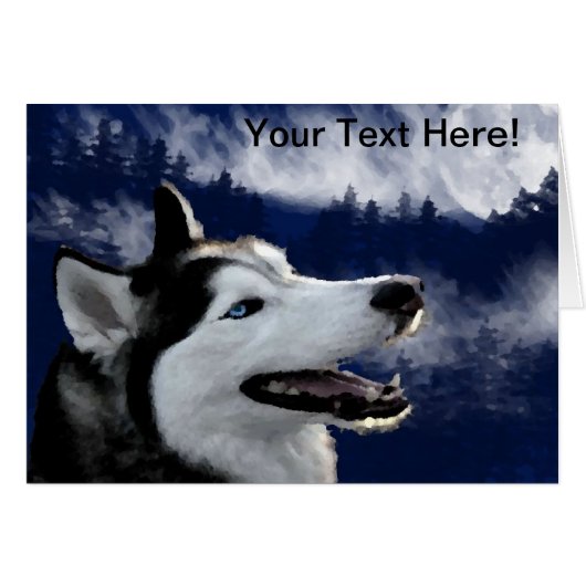 Alaskan Huskys Cards (Front Horizontal)