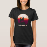 Alaskan Klee Kai and Moon Halloween   T-Shirt