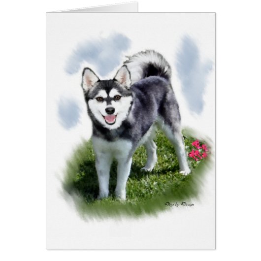 Alaskan Klee Kai Art Cards (Front)