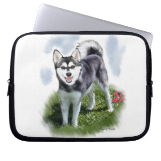 Alaskan Klee Kai Art Laptop Sleeve