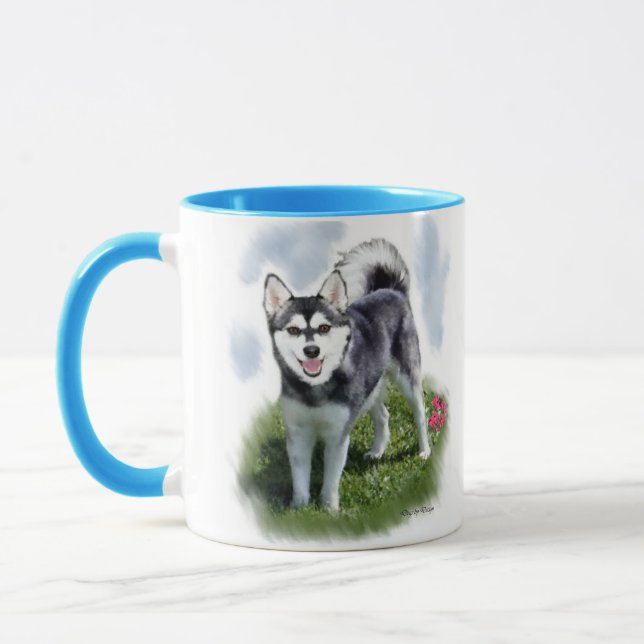 Alaskan Klee Kai Art Mug (Left)