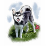 Alaskan Klee Kai Art Statuette<br><div class="desc">Lovely Alaskan Klee Kai dog art on lots of merchandise choices. Apparel,  mugs,   magnets,  totes,  caps,  and more. Wonderful gifts for any special occasion.</div>