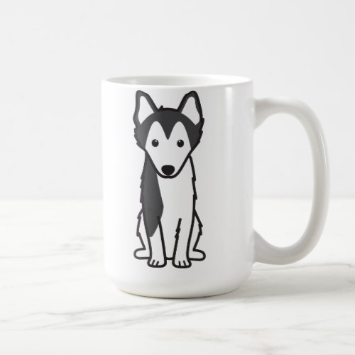 Alaskan Klee Kai Dog Cartoon Coffee Mug