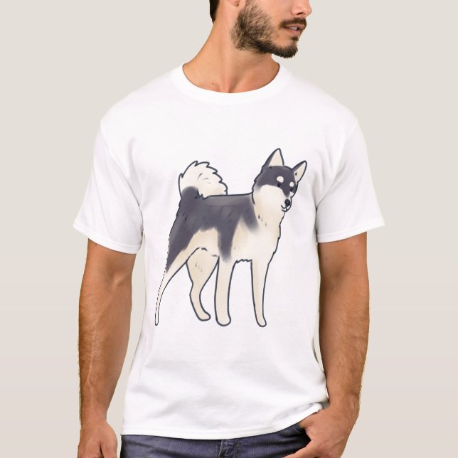 Alaskan klee kai dog Magic T-Shirt (Front)