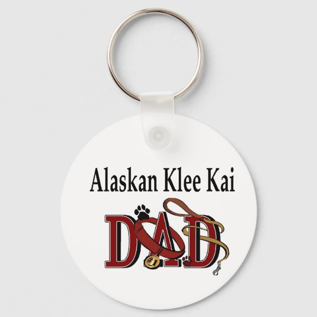 Alaskan Klee Kai Gifts Keychain (Front)