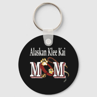 alaskan klee kai mom Keychain