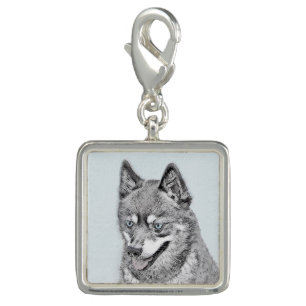 Alaskan Klee Kai Painting - Cute Original Dog Art Charm