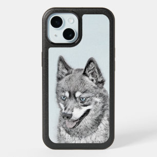 Alaskan Klee Kai Painting - Cute Original Dog Art iPhone 15 Case