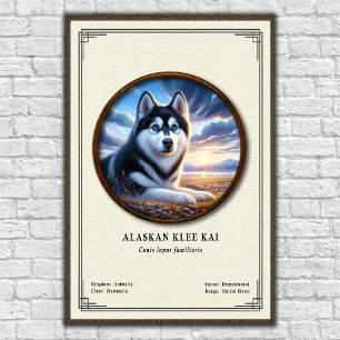 Alaskan Klee Kai Zoology Series Poster