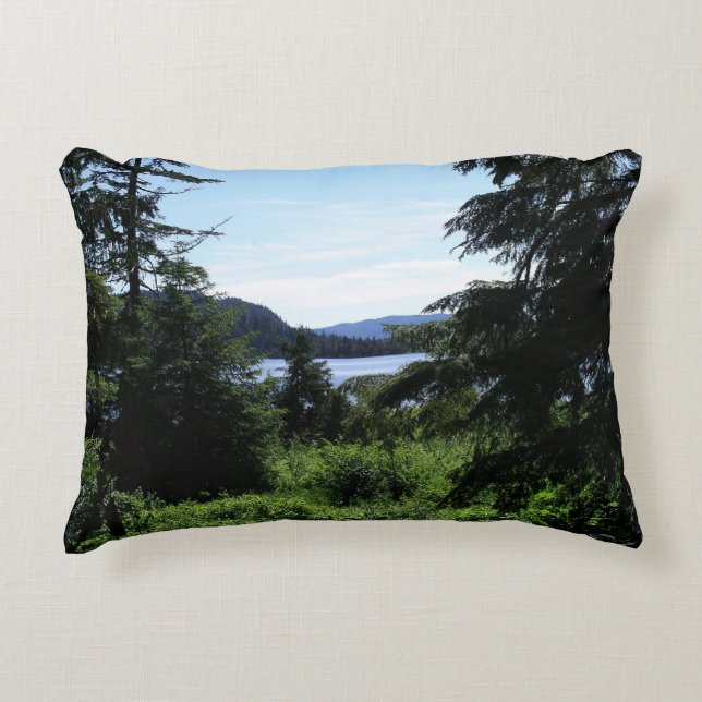Alaskan Landscape Beautiful Alaska Photography Accent Pillow (Front)