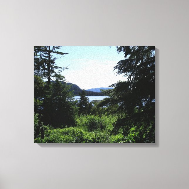 Alaskan Landscape Beautiful Alaska Photography Canvas Print (Front)