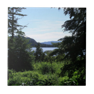 Alaskan Landscape Beautiful Alaska Photography Ceramic Tile