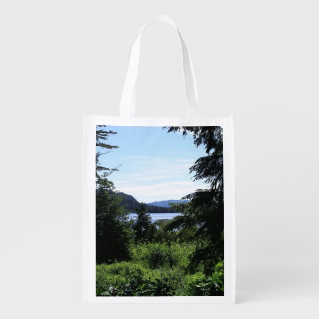 Alaskan Landscape Beautiful Alaska Photography Grocery Bag (Front)