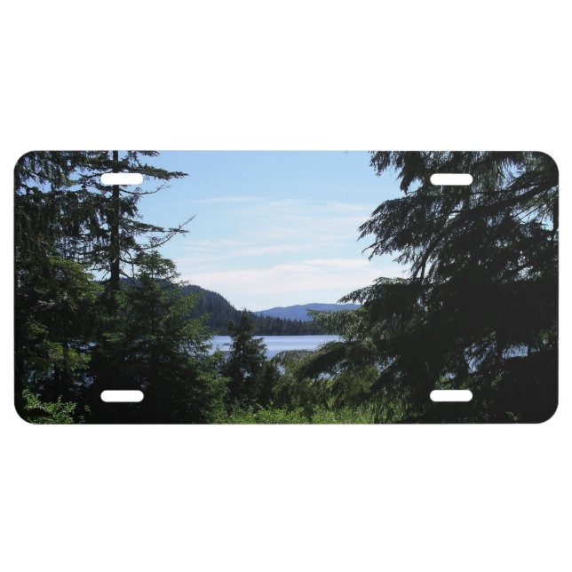 Alaskan Landscape Beautiful Alaska Photography License Plate (Front)