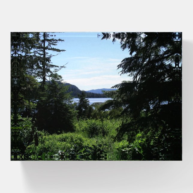 Alaskan Landscape Beautiful Alaska Photography Paperweight (Front)