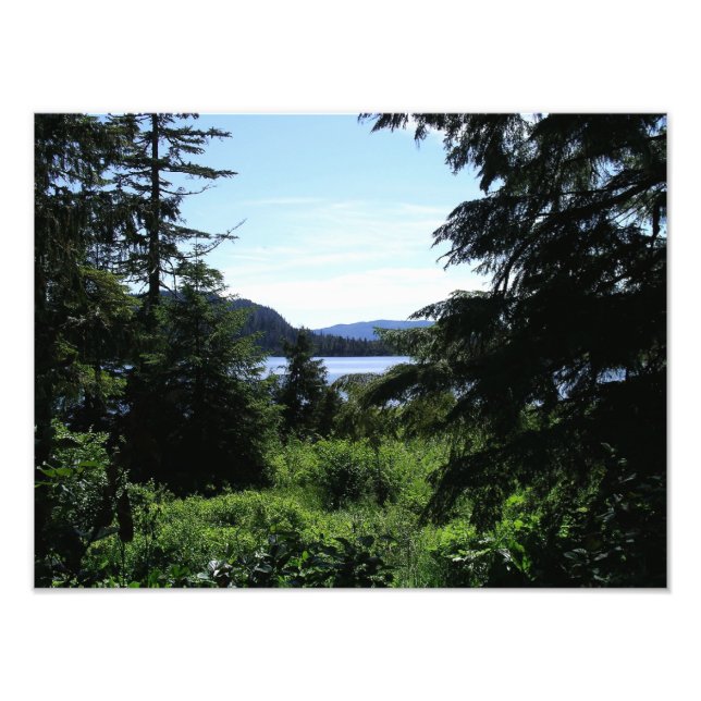 Alaskan Landscape Beautiful Alaska Photography Photo Print (Front)