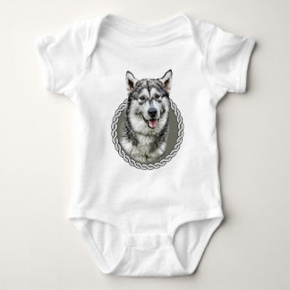 Alaskan Malamute 001 Baby Bodysuit