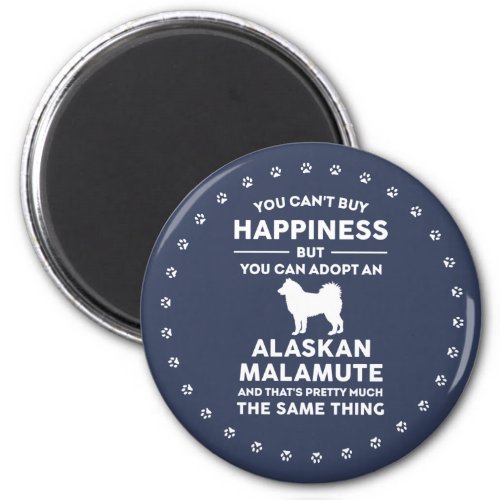 Alaskan Malamute Adoption Happiness Magnet