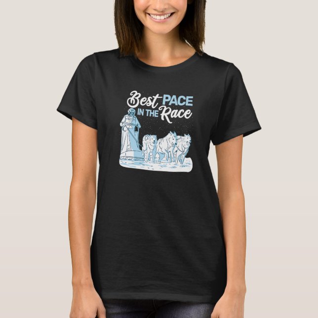 alaskan malamute alaskan husky dog sled rider husk T-Shirt (Front)