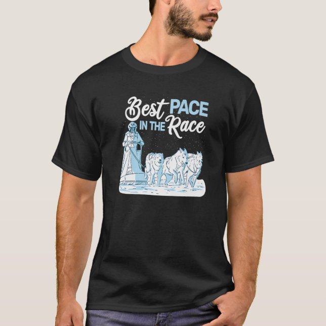 alaskan malamute alaskan husky dog sled rider husk T-Shirt (Front)