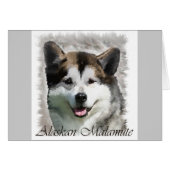 Alaskan Malamute Art Gifts (Front Horizontal)