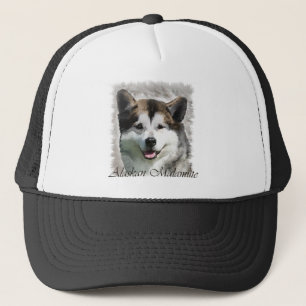 Alaskan Malamute Art Gifts Trucker Hat