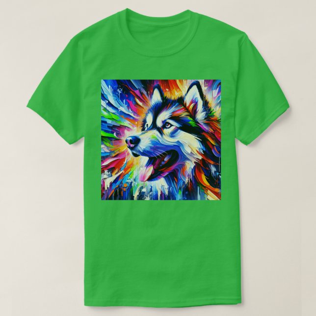 Alaskan Malamute Art TShirt (Design Front)