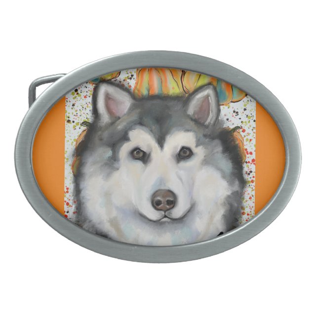 Alaskan Malamute                       Belt Buckle (Front)