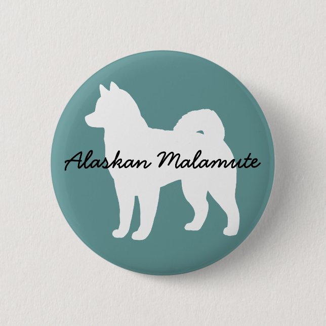 Alaskan Malamute Button (Front)