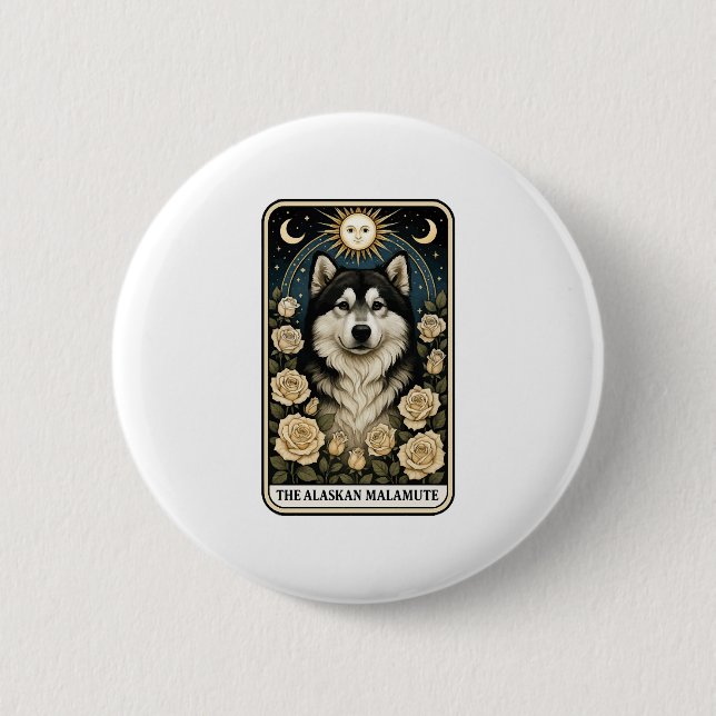 Alaskan Malamute Button (Front)
