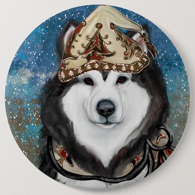 Alaskan Malamute                Button (Front)