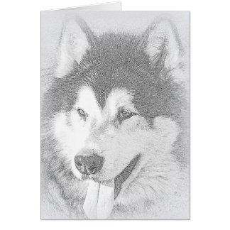 Alaskan Malamute Cards