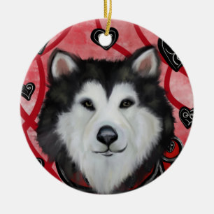 Alaskan Malamute                  Ceramic Ornament