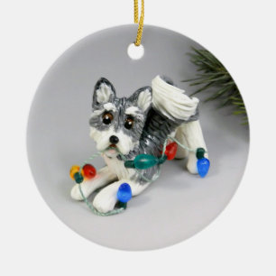Alaskan Malamute  Ceramic Ornament