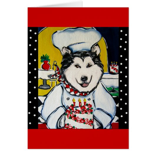 Alaskan Malamute Chef Cards (Front)