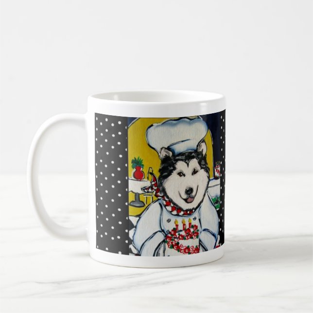 Alaskan Malamute Chef Mug (Left)