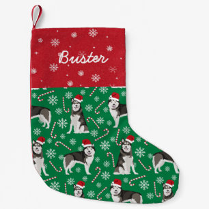 Alaskan Malamute Christmas Dog Stocking