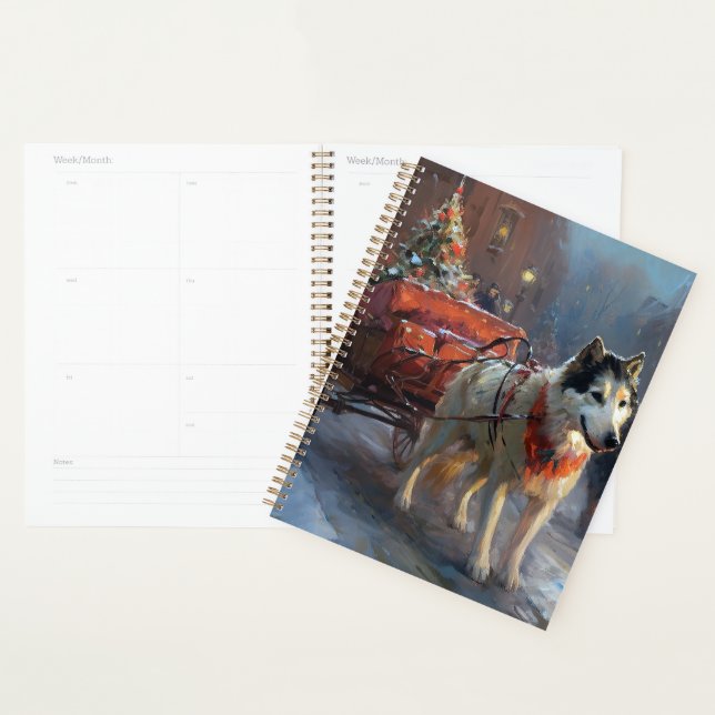 Alaskan Malamute Christmas Festive Season Planner (Display)