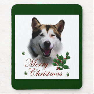 Alaskan Malamute Christmas Gifts Mouse Pad