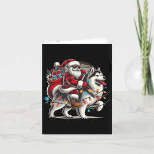 Alaskan Malamute Christmas Xmas Alaskan Malamute L Card
