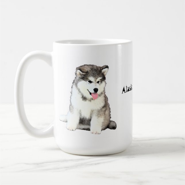 Alaskan Malamute Coffee Mug (Left)