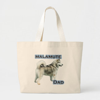 Alaskan Malamute Dad 4 Large Tote Bag