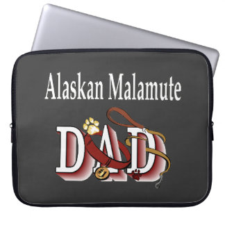 alaskan malamute dad laptop sleeve