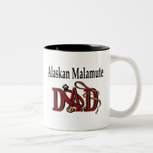 Alaskan Malamute Dad Mug (Right)