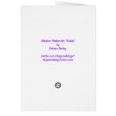 Alaskan Malamute Dazzling "Kiska" Cards (Back)
