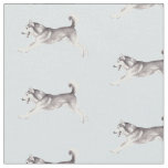 Alaskan Malamute Dog Art Fabric
